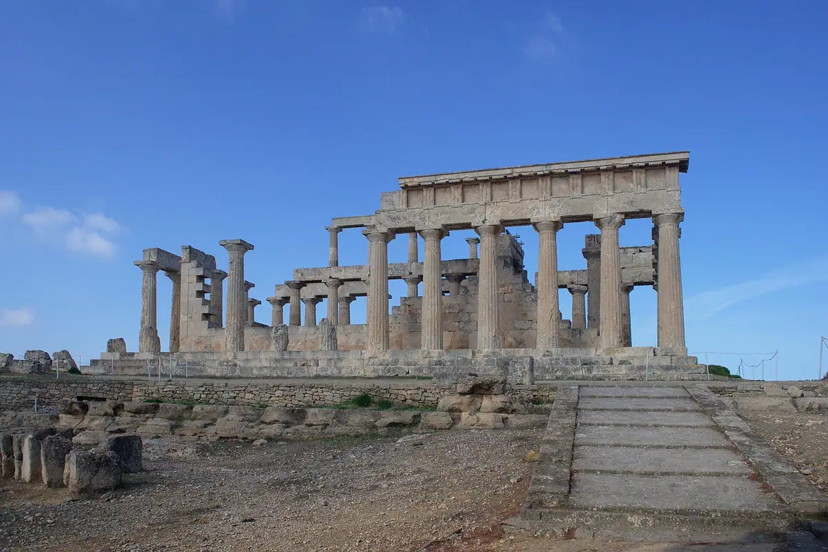 The Temple of Aphaia, on its pine-covered hill in the north-east of the island.
