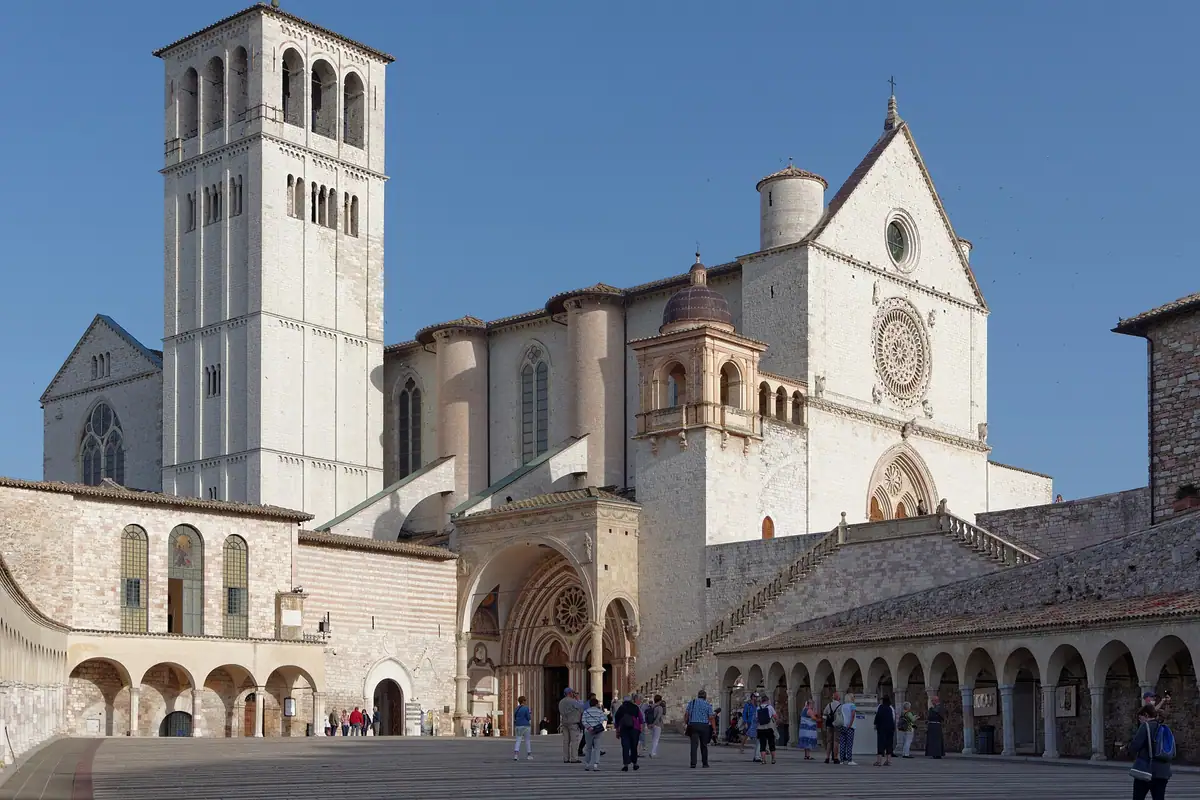 The Basilica of San Francesco — two churches, one on top of the other.